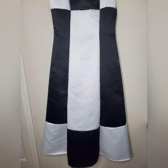 Jessica McClintock Girls Black and White Sleeveless Dress - Picture 5 of 16